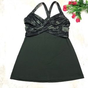 Lululemon Wrap It Up Tank Fly Butterfly/ Green 8